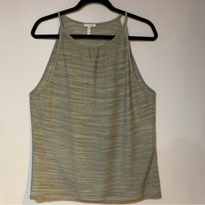 ESCADA 44 Elegant Metallic Sleeveless Top